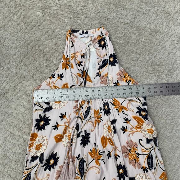 New with tags Olivaceous Floral Sleeveless Retro Pink Orange Short Dress - Picture 5 of 8